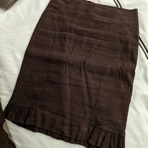 Bebe - Brown Pencil Skirt